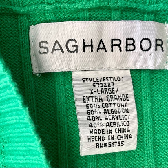 SAG HARBOUR Cable Knit Hoodie  Size XL - Picture 2 of 6